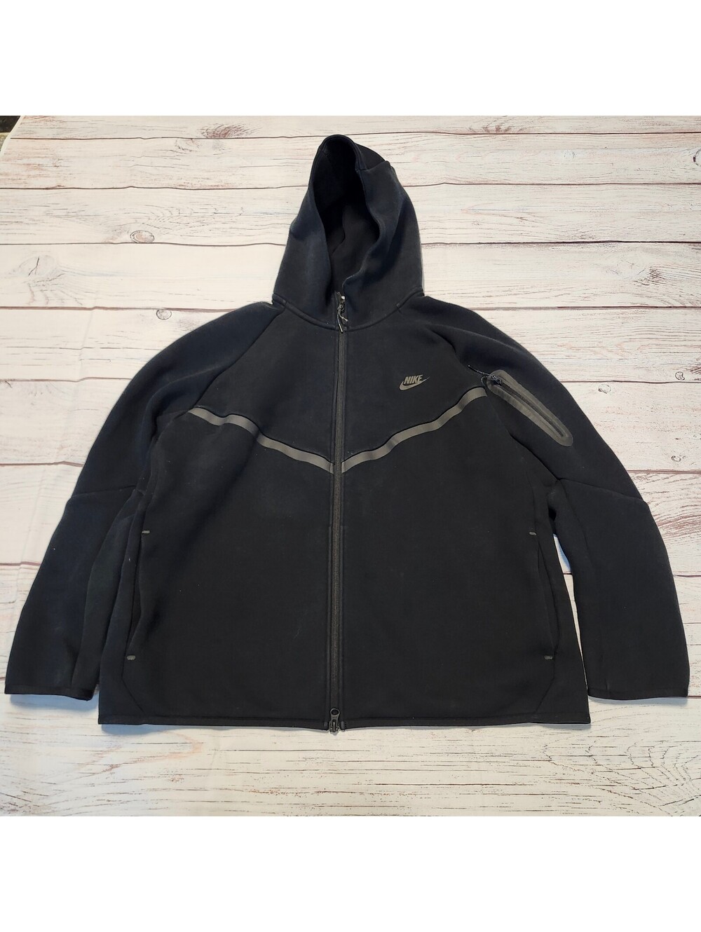 Nike Tech Windrunner Black Full Zip Hoodie Jacket XXL